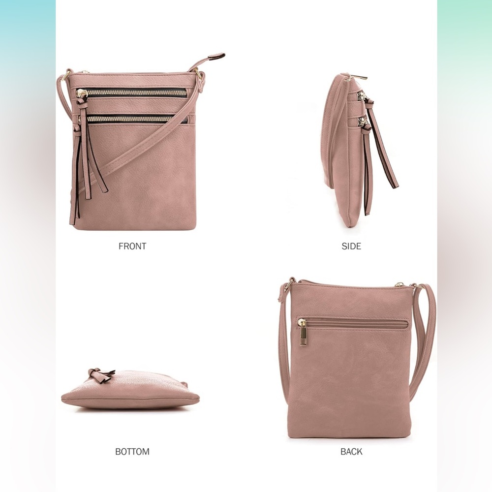 Elegant Mauve Crossbody Bag